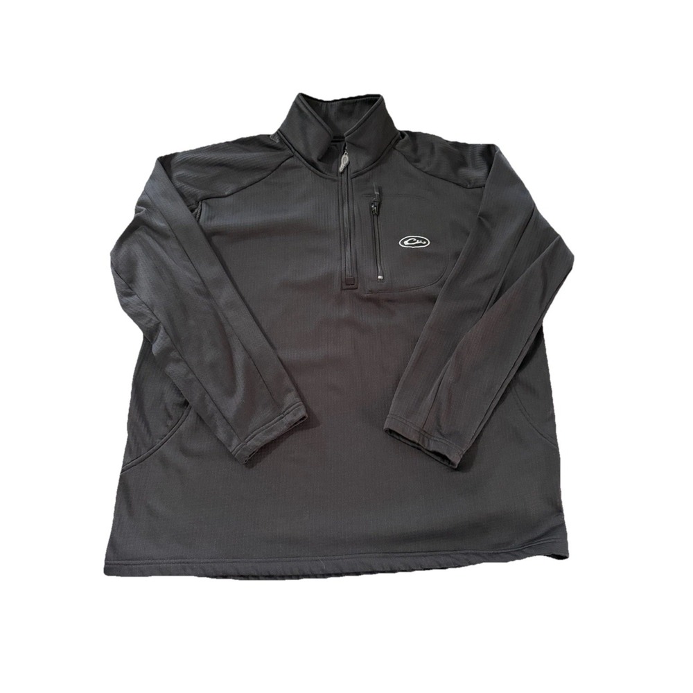 Drake Clothing Company Men's XL Black 1/4 Zip Pullover